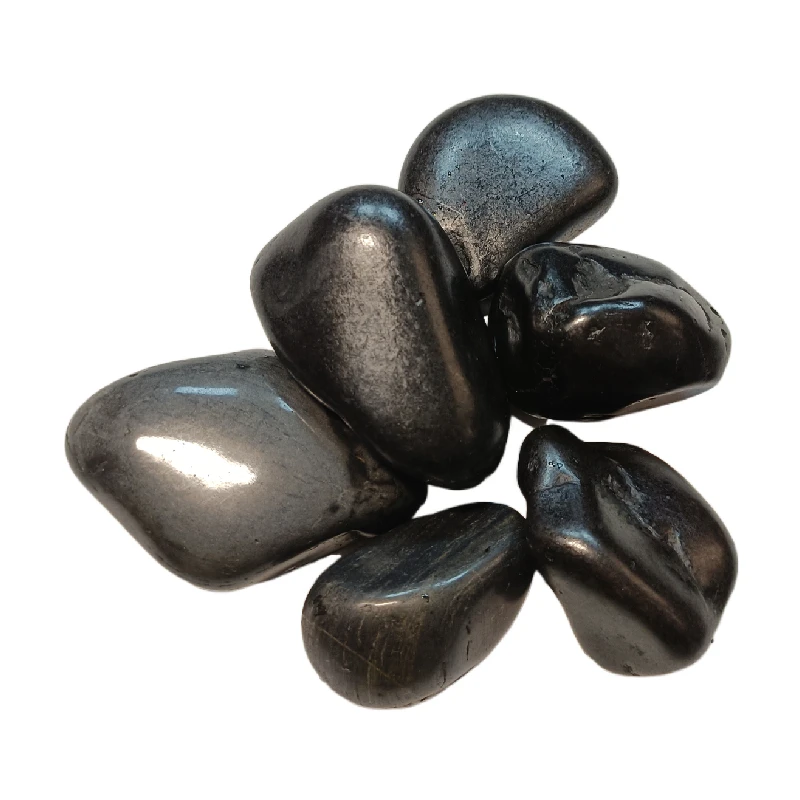 Highly Polished Small and Big Customized Size Black Flat Pebble for Art Painting and Decoration