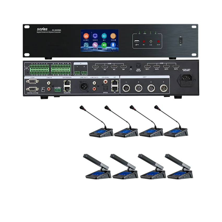 cheap price wired audiovisual conference system discussion digital gooseneck conference table microphone 360