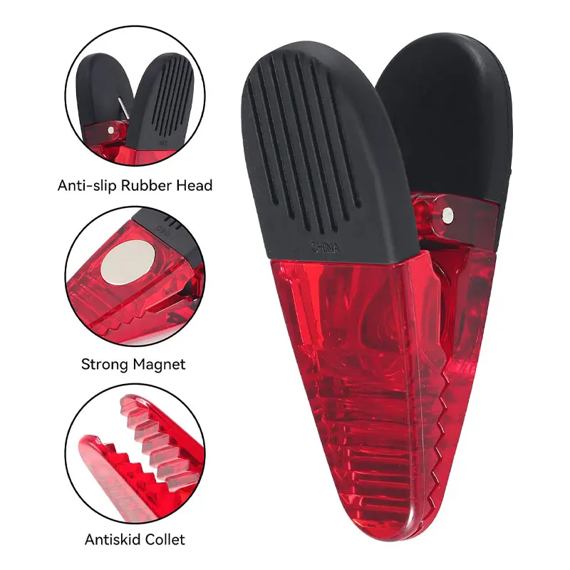 Wholesale Plastic Fridge Alligator Magnetic Clip Custom Logo Office Refrigerator Magnet Paper Clips Of Jumbo Magnetic Memo Clip