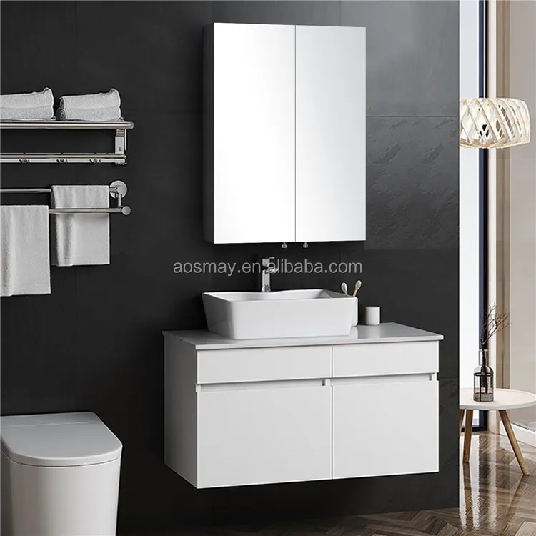 Bathroom Vanity Stainless Steel Wall Mounted Medicine Mirror Cabinet