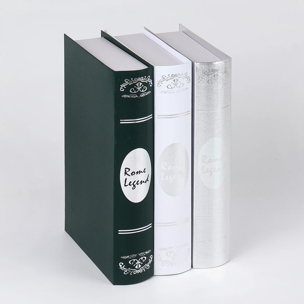 Custom Hard Cover Empty Book Decoration Fake Books Home Decor Decorative Books For Coffee Tables