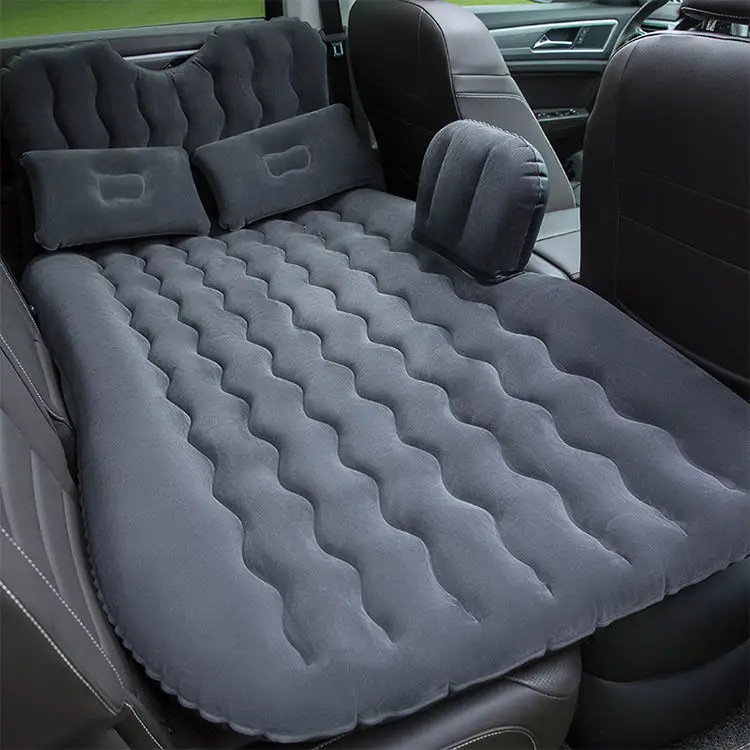 Blow Up Camping Inflatable  Air Mattress For Car Universal Extended Air Couch With Two Air Pillow