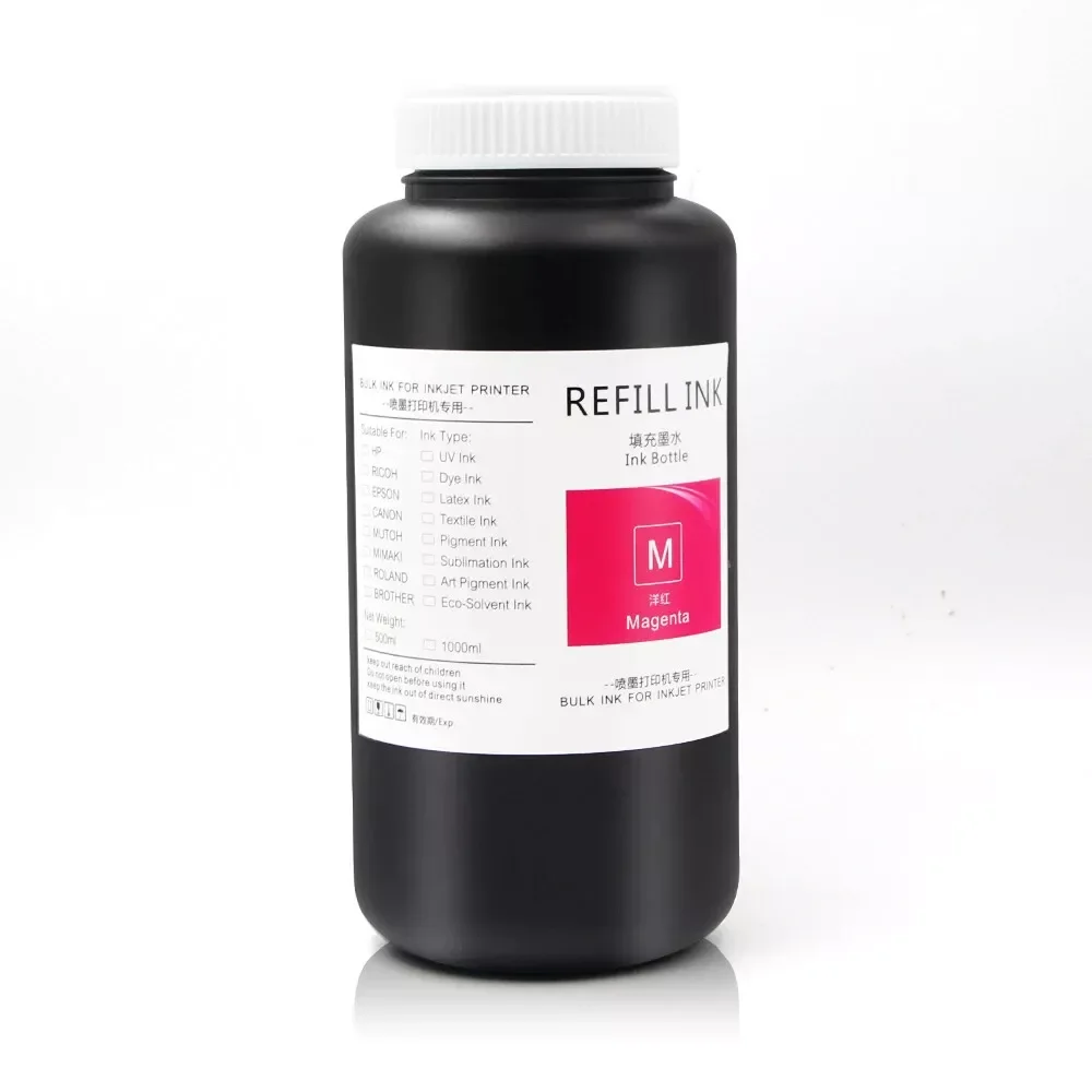 Unic Heat Transfer Textile Printing UV Ink For Epson I3200 Xp600 1390 4720 Dx5 L1800 UV DTF Printer