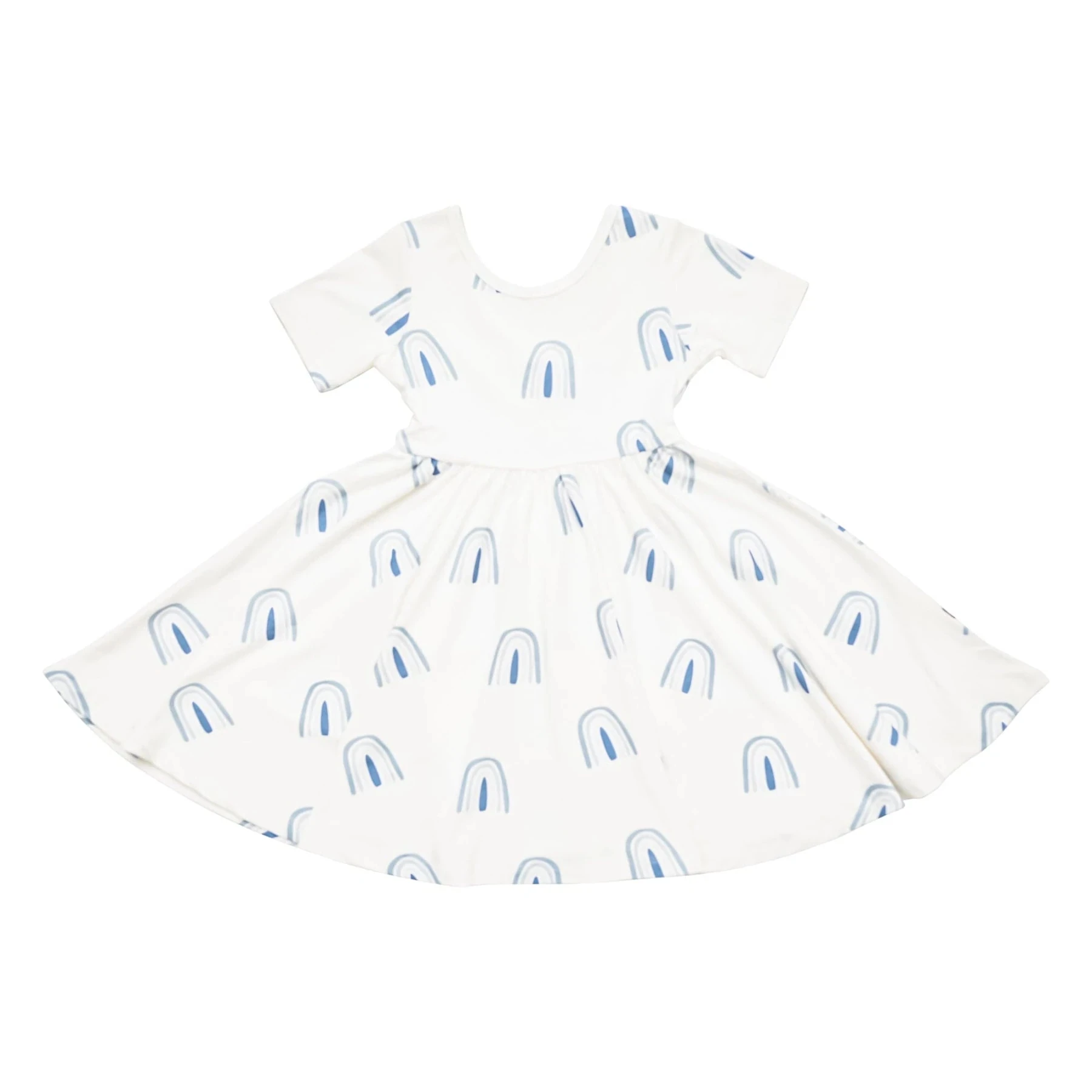 fashion leisure lantern sleeve baby girls party dress