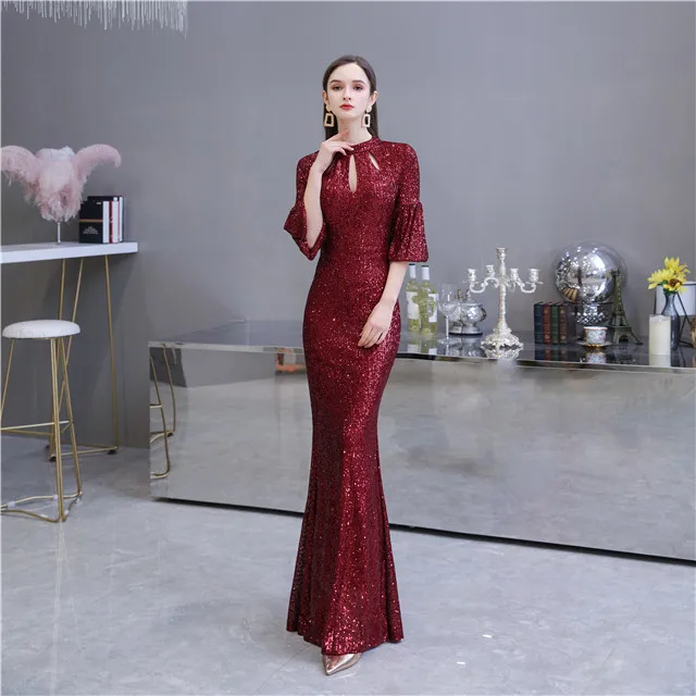 2024 party dresses fancy evenings gown women party sexy beaded lace prom dress for wholesales