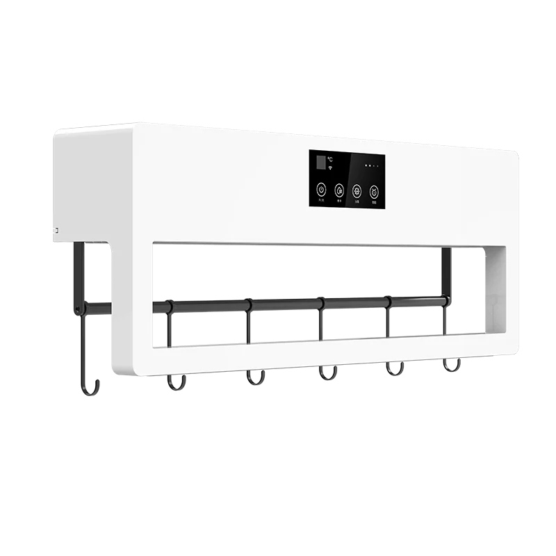 APP Control Rack Ванная комната настенный UVC стерилизовать Электрический нагреватель сенсорный экран легко установить несущее полотенце пневматическая сушилка