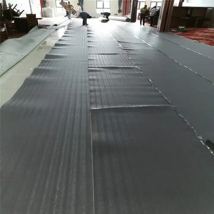 Soundproof Flooring Carpet Underlay Foam Rubber Padding 8mm 10mm Non Slip Underlay For Carpet