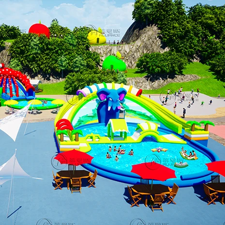 New Design Water Park Equipment Inflatable Water Park for Kids and Adult