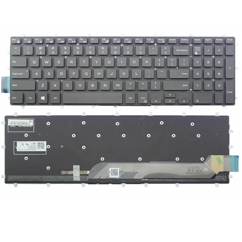 Высококачественная Оригинальная клавиатура для ноутбука Dell Inspiron 15 7566 5567 7567 5665 17-7000