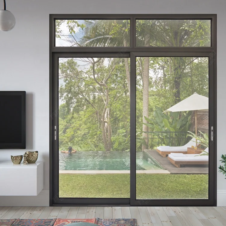 
WANJIA Waterproof aluminum sliding glass bedroom doors 