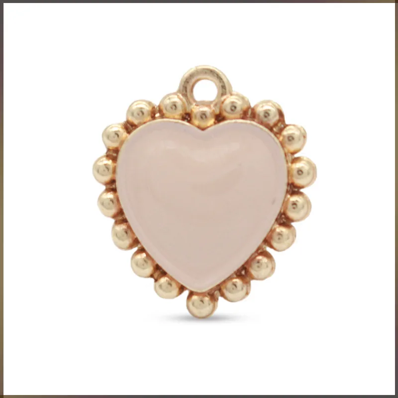 Wholesale New Arrival Fashion Drop Nectarine Heart Pendant Metal Charms Pendant for Swimwear