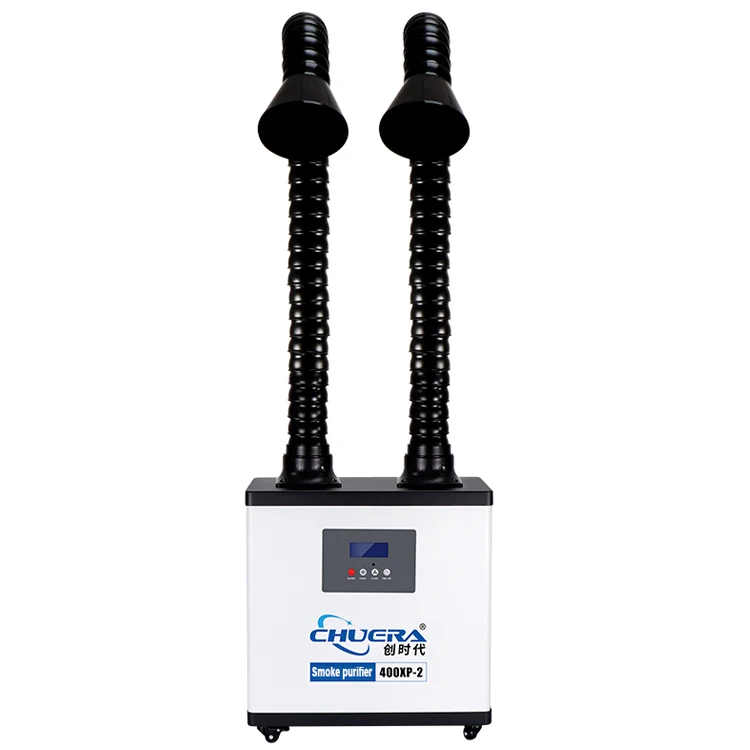CSD 400XP-2 Double Channel Portable Digital Display Efficient purification soldering Fume Extractor Smoke Absorber Air Purifier