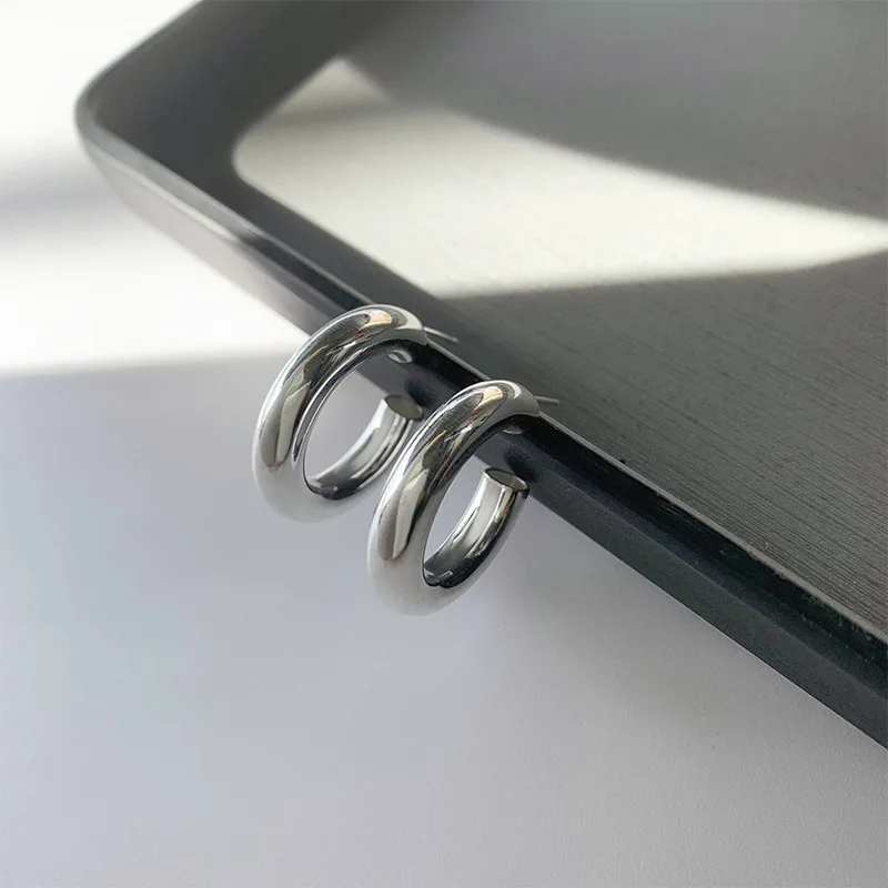 Wholesale Earrings Necklace S Shaped 925 Sterling Silver Safety Pin Women Men Genuine Solid Cubic Zirconia Round Stud