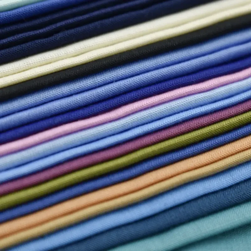 Spun Polyester Muslim Thobe Clothing Fabric Hot Sale High Quality Newest Wholesale Custom Color Tear-resistant 41*41 Woven