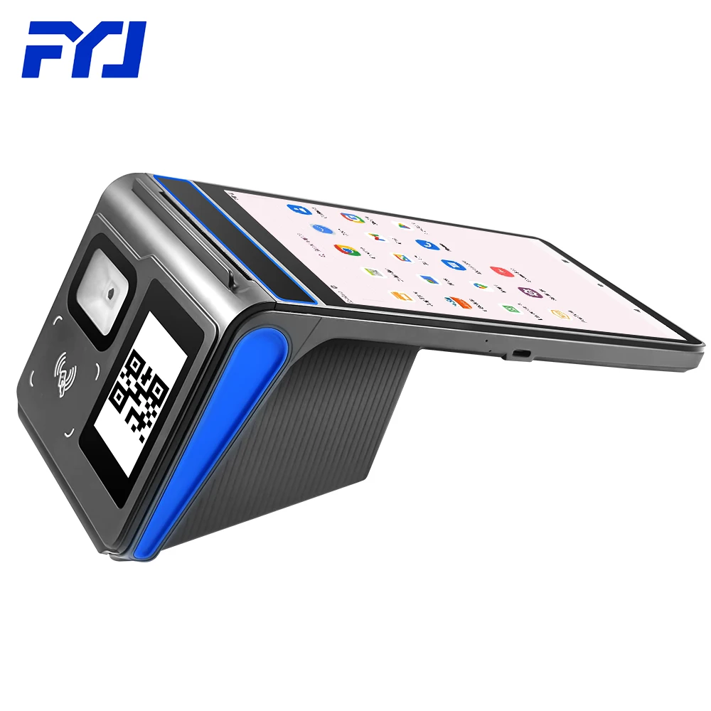 FYJ F1-88 8 дюймов все в одном Android 12 Портативный сенсорный экран POS машина чековый принтер кассовый аппарат с NFC