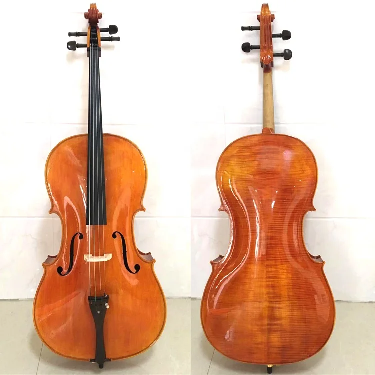 Professional solidwood student cello Flame cello
