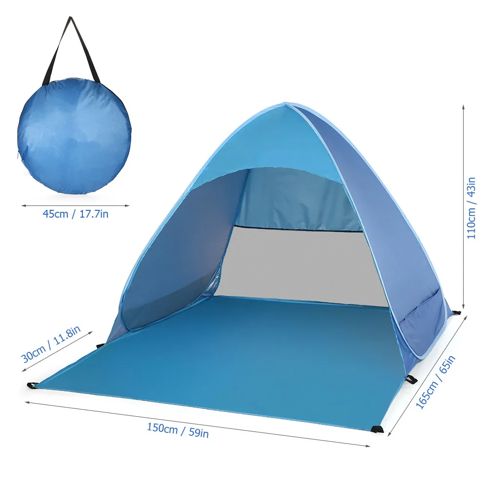 Wholesale Automatic Pop Up Ultralight Waterproof Canopy Sun Shelter Play Beach Camping Tent