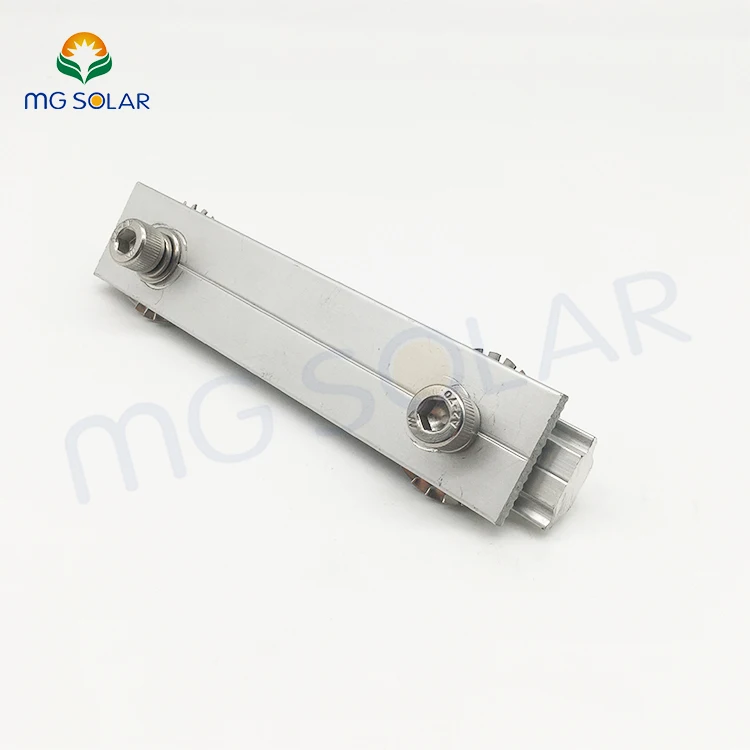 Solar Mounting System Supplier PV Panel Rail Splice Kit Sturdy Aluminum Solar Module Rails Profile Connectors