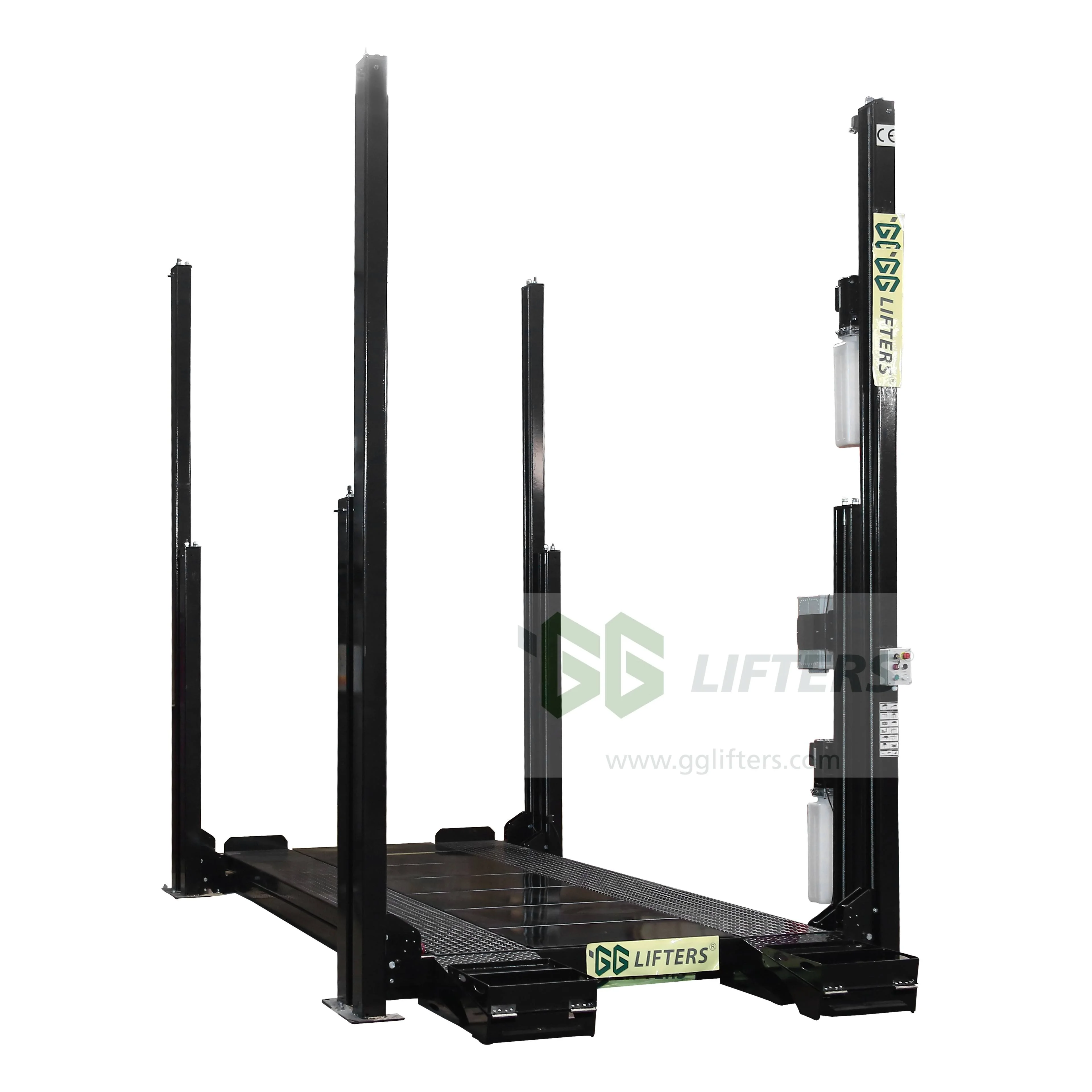GG LIFTERS Triple Vertical Car Lift System Three Levels Hydraulic Car Stacker Parking Garage Equipment Hydraulic Car Lift