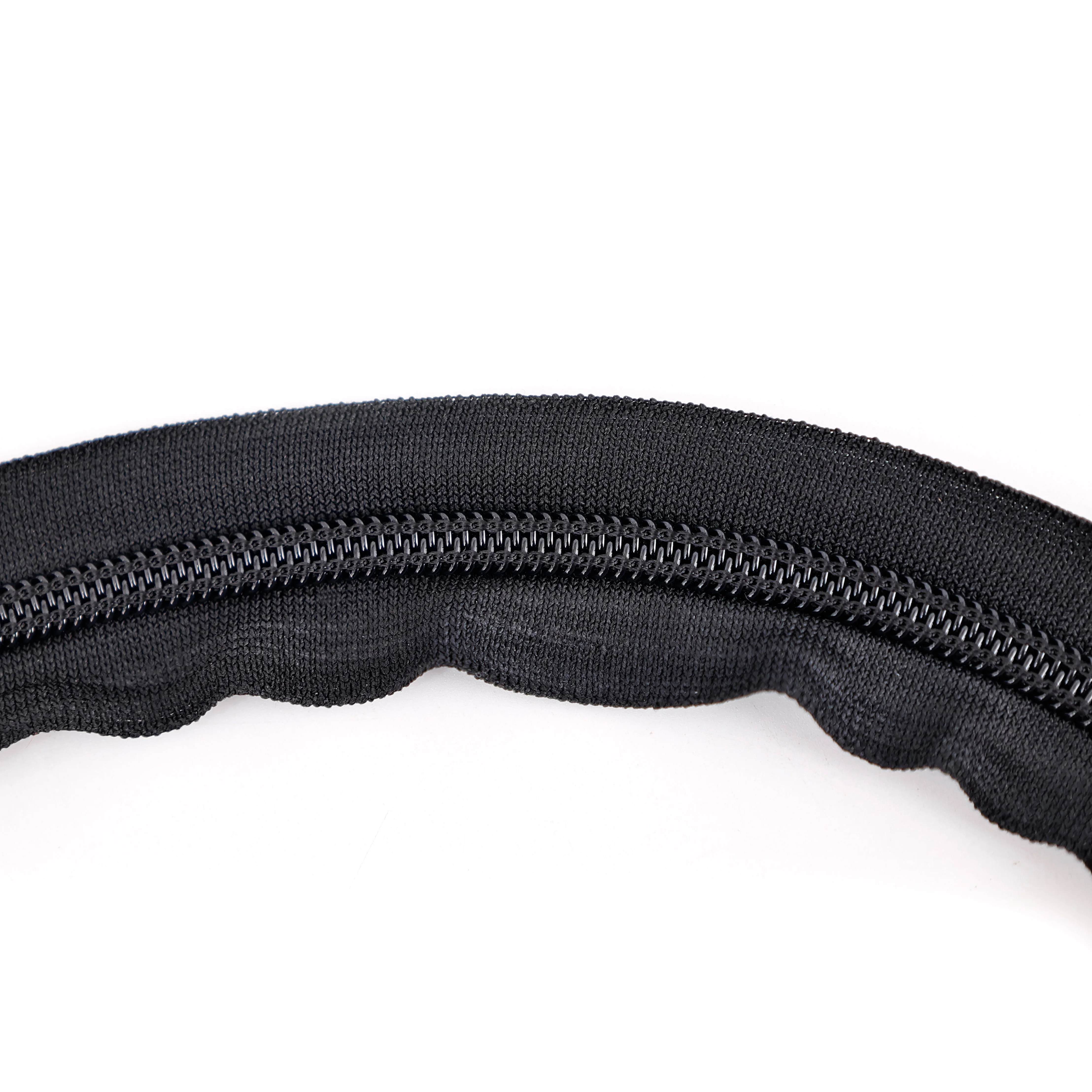 QLQ Newly Developed Elastic Zipper  Wholesale Quality Stretch Zip For Mosquito Net Shoes Elastic Stretch Zipper