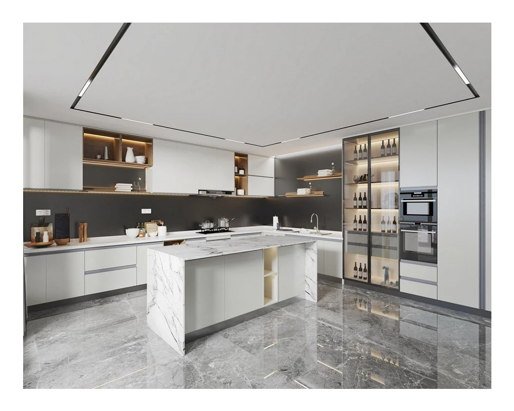 Hot Selling Colorful Kitchen Cabinets Acrylic Kitchen Cabinets Mobile Home Kitchen Cabinets