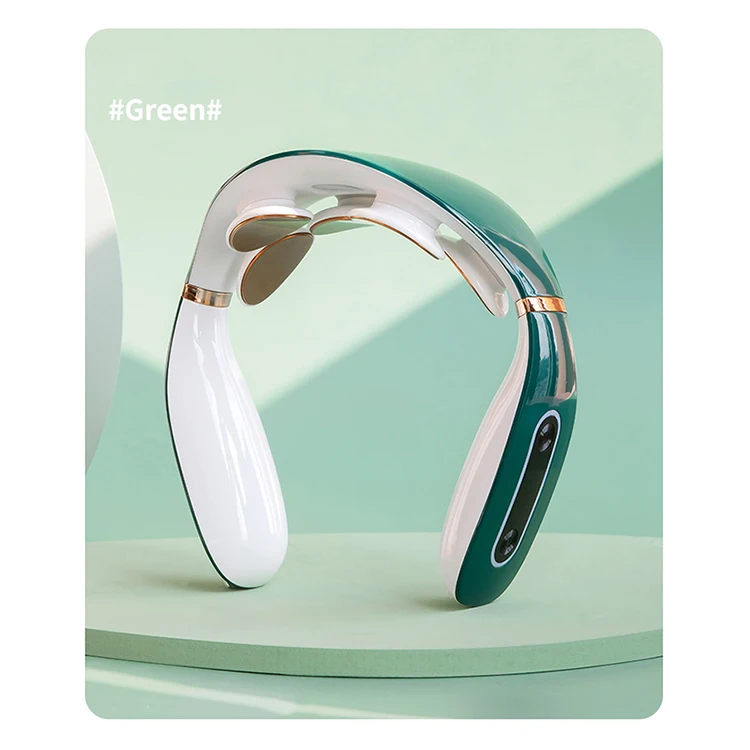 Factory Wholesale Household LCD Smart Voice Neck Massager Portable Shiatsu Neck Back Massager Device