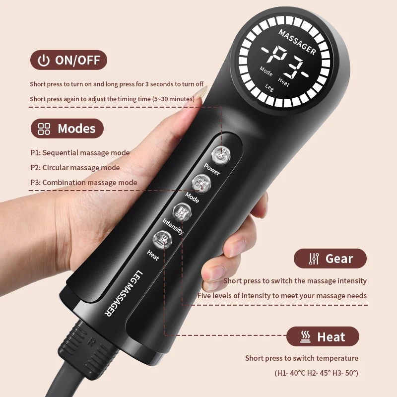 Best Rechargeable Cordless Air Compressure Foot and Leg Reshaping Massage Legs Boots Foot Athlete Leg Massager