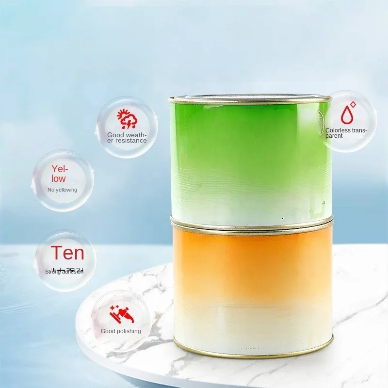 Epoxy Crystal Glue Transparent Color Marble Jade Stone Bonding Crack Repair Splicing Installation AB Glue