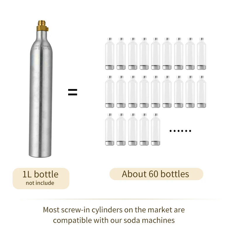 YOCOSODA Desktop Home Carbonated Water Machine Soda Maker For Fizzy Water