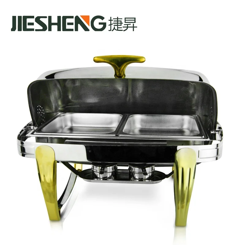 OEM Supply Hot Sale Restaurant Hotel Buffet Equipment Chafing Dish Fuel Stainless Steel Food Warmer Chafer Stove for sale