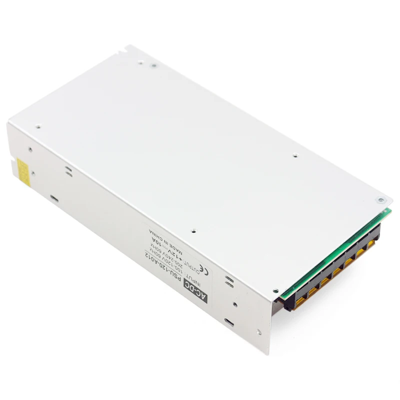 12 В 10 А 120 Вт волновой импульсный источник питания с низкой пульсацией для систем видеонаблюдения и светодиодов