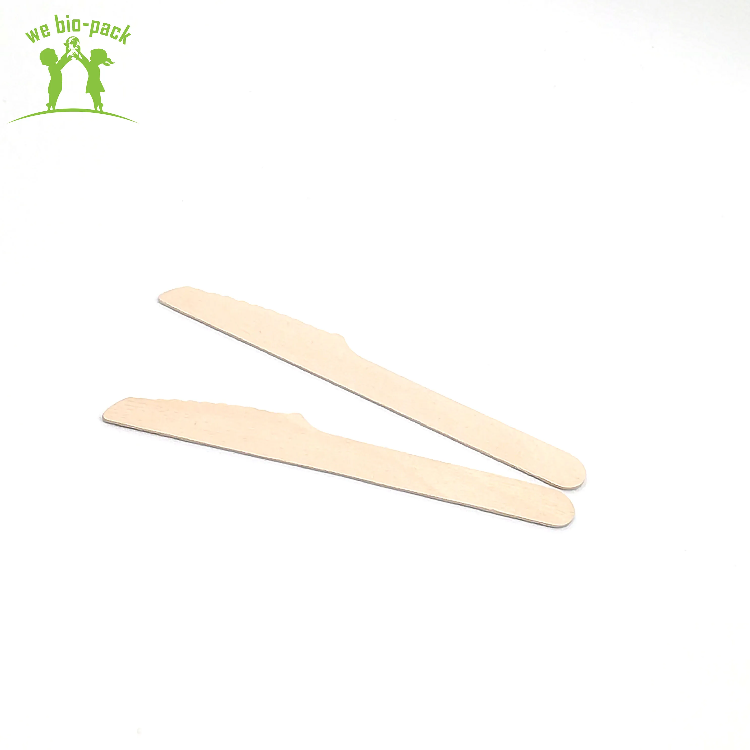 
140mm safe portable disposable food grade wooden knife 