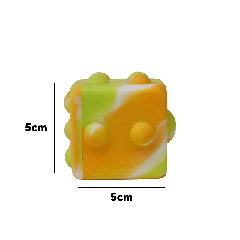 New 3D Fidget Toys Ball Antistress Cube Rainbow Ball Kawaii Decompression Push Bubble Toys For Kids