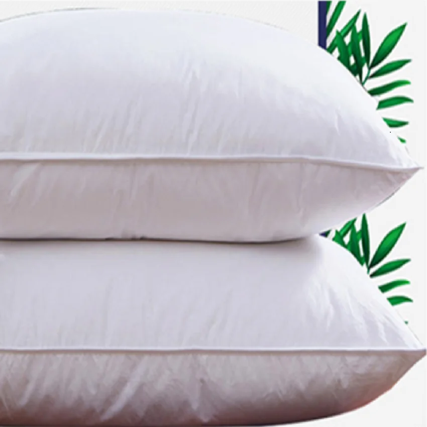 Big OEM Order Service Simple and pure cotton white goose down pillow twin Pack cushion sofa cushion