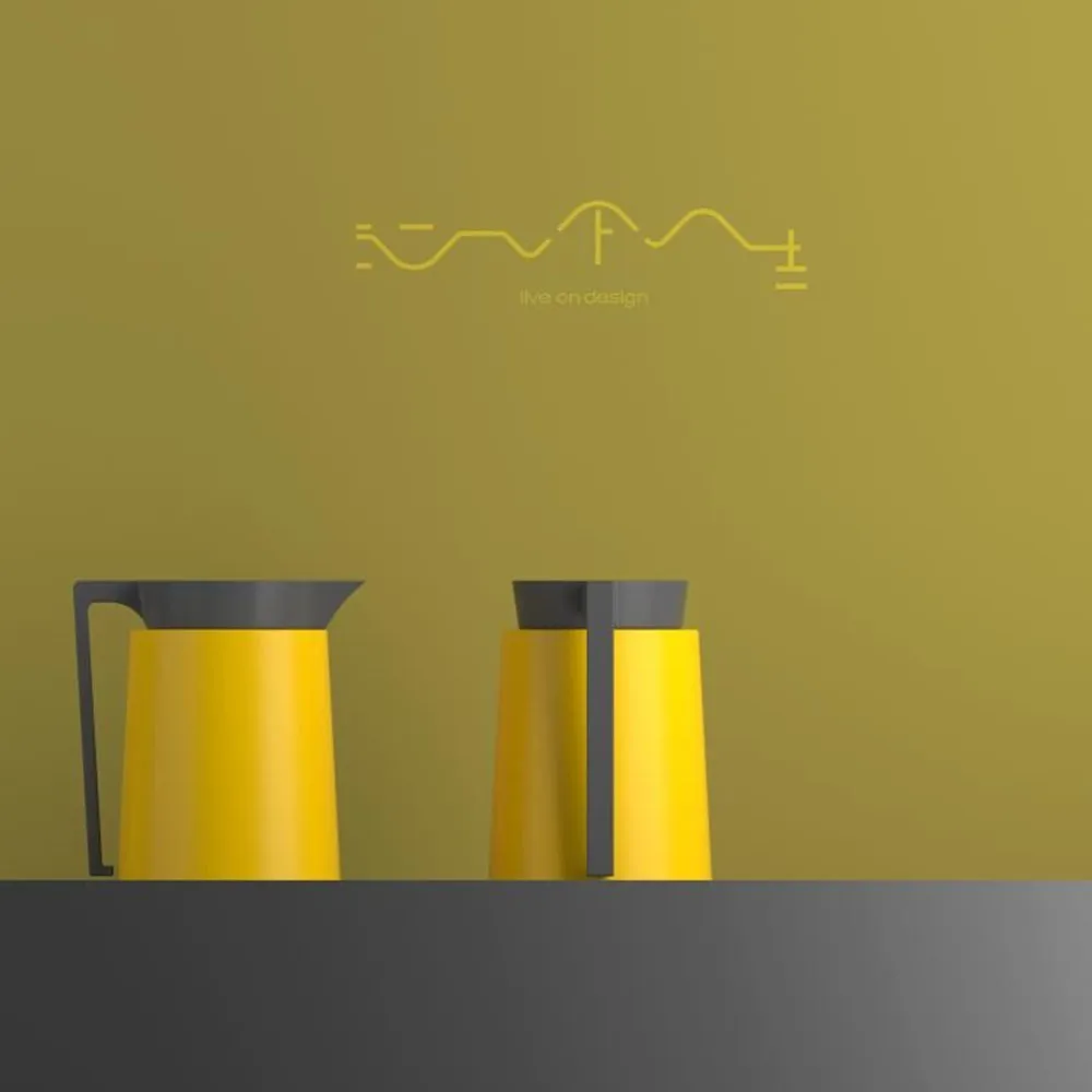 golden brass arabic copper outer glass refill vacuum flask