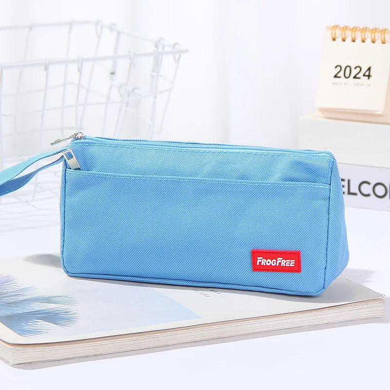 Simple with a pen bag custom printing logo large capacity stationery bag custom