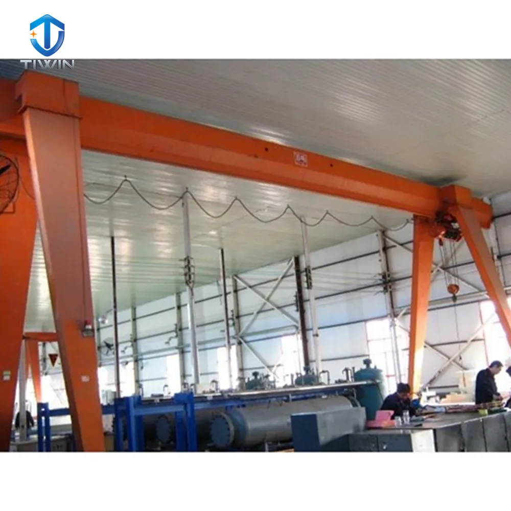 Popular rail running garage gantry crane