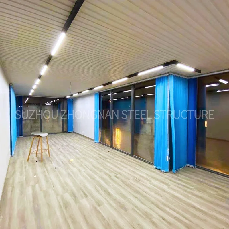 Zhongnan Detachable Custom 20ft luxury cabin portable mobile home tiny wooden houses prefabricated container house with toilet