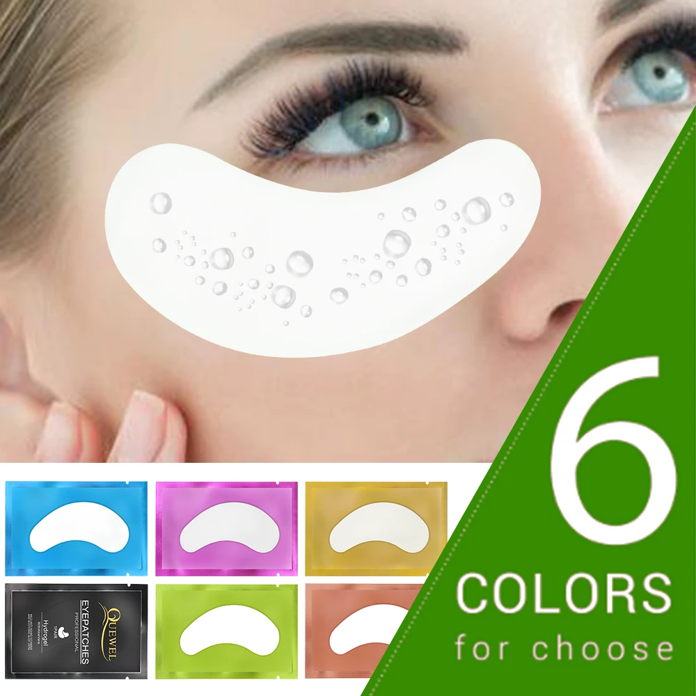 High Quality Wholesale Eyepads, Beauty Private Label Eyepads For Eyelash Extensions, Custom Packaging Golden Eye Patch For Salon