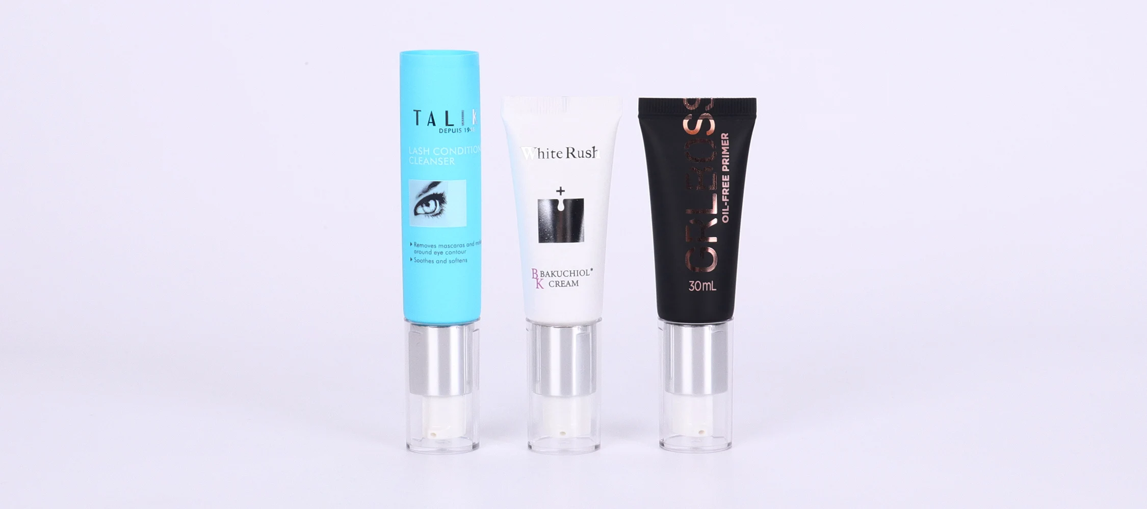 20ml 30ml 50ml 25mm Diameter White Matte Black Skincare Cosmetic Plastic Packaging Hot Stamping Tube For Eye Cream