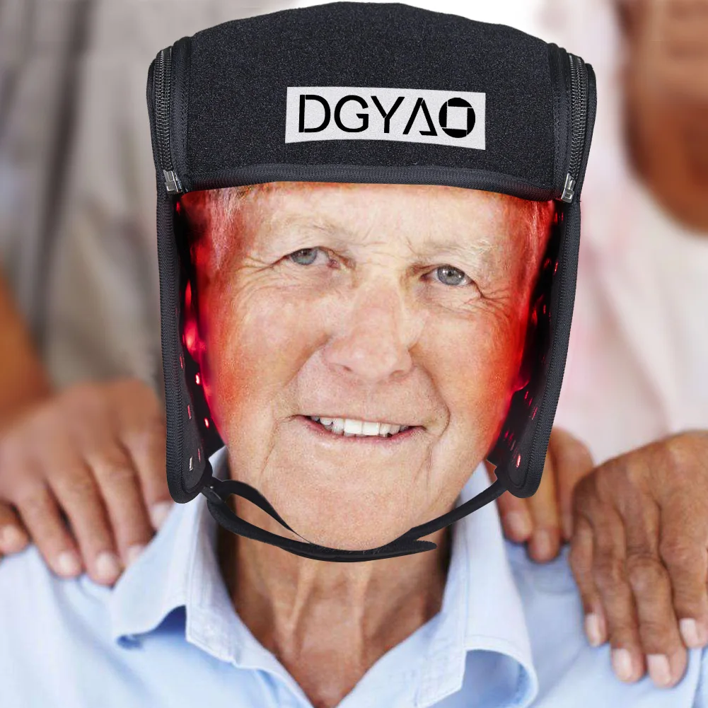 DGYAO Red Light Therapy Helmet Infrared Light Therapy For Hair Loss Heating Red Light Therapy 660nm 850nm