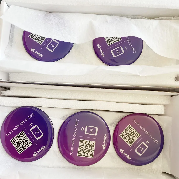 Low cost nfc sticker roll products bulk cheap rfid NTAG215 tag