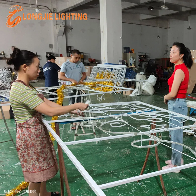 L:5M Cross Street LED 2D Motif Light For Outdoor Festival Holiday Decoration