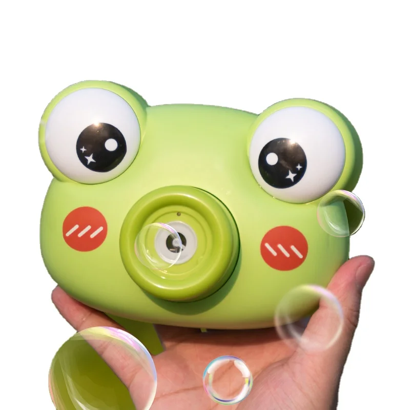 Entertainment Toy Animals Electric Colorful Bubbles Camera for Baby Bubbles Toy Cartoon Style Design Cute Summer Camping Outdoor