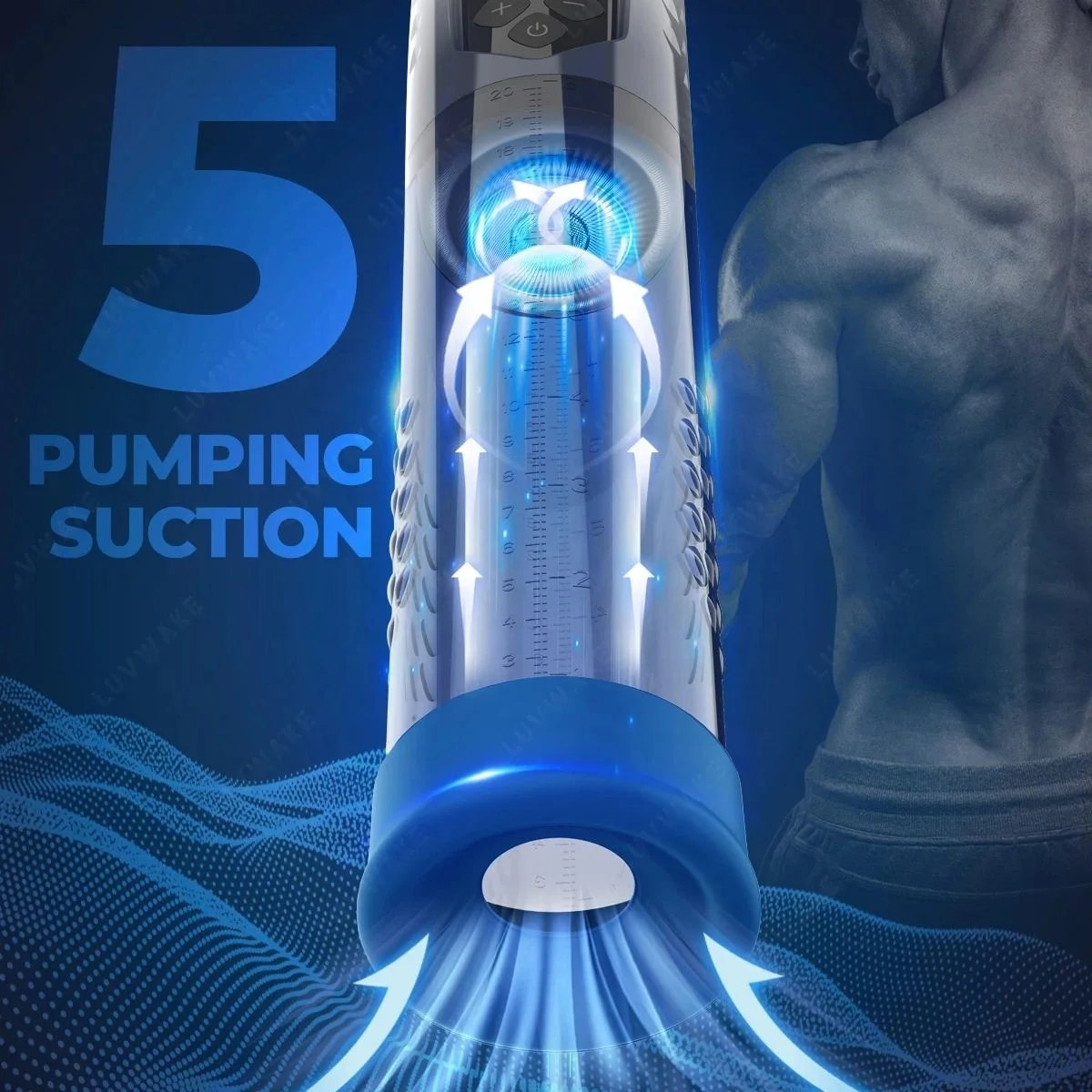 Adult Sex Toys Automatic Penis Enlargement Water Vacuum Pump Electron Vacuum Pressure Pump Exerciser For Male Penis Dick Enlarge