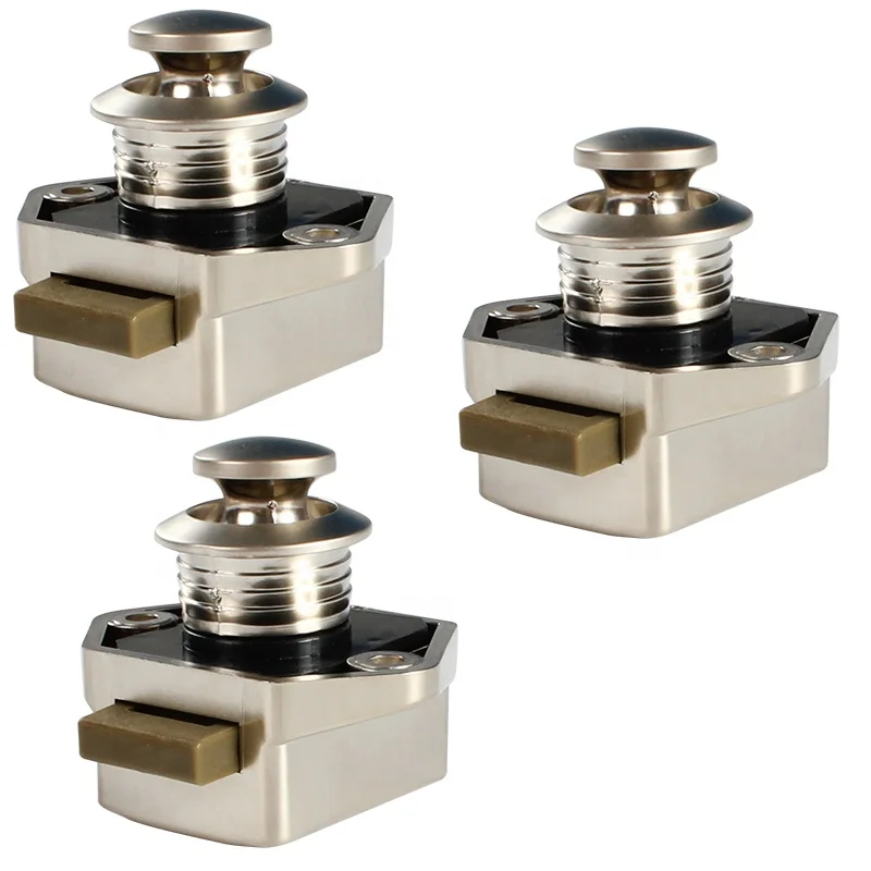 TYTXRV OEM Modern Style Mini Latch Cabinet Lock Push Lock 20mm Cut-out Size Camper Trailer Caravan RV Interior Accessories