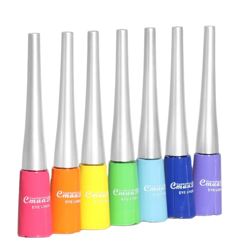 CmaaDu Professional Waterproof Eyeliner Matte Liquid Eyeliner Bright Color Eye Liner Pencil Long-Lasting Blue black Eye