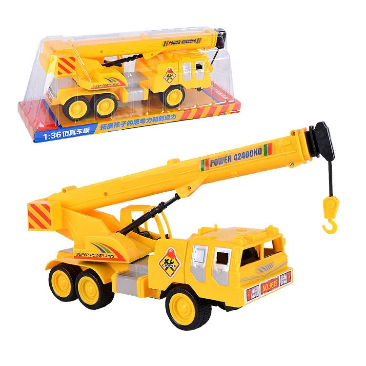 
1:36 Large Inertia Fire Engine Truck Ladder Truck 360 Degrees Rotatable Ladder Ground Engineering Truck Toy for Kids 