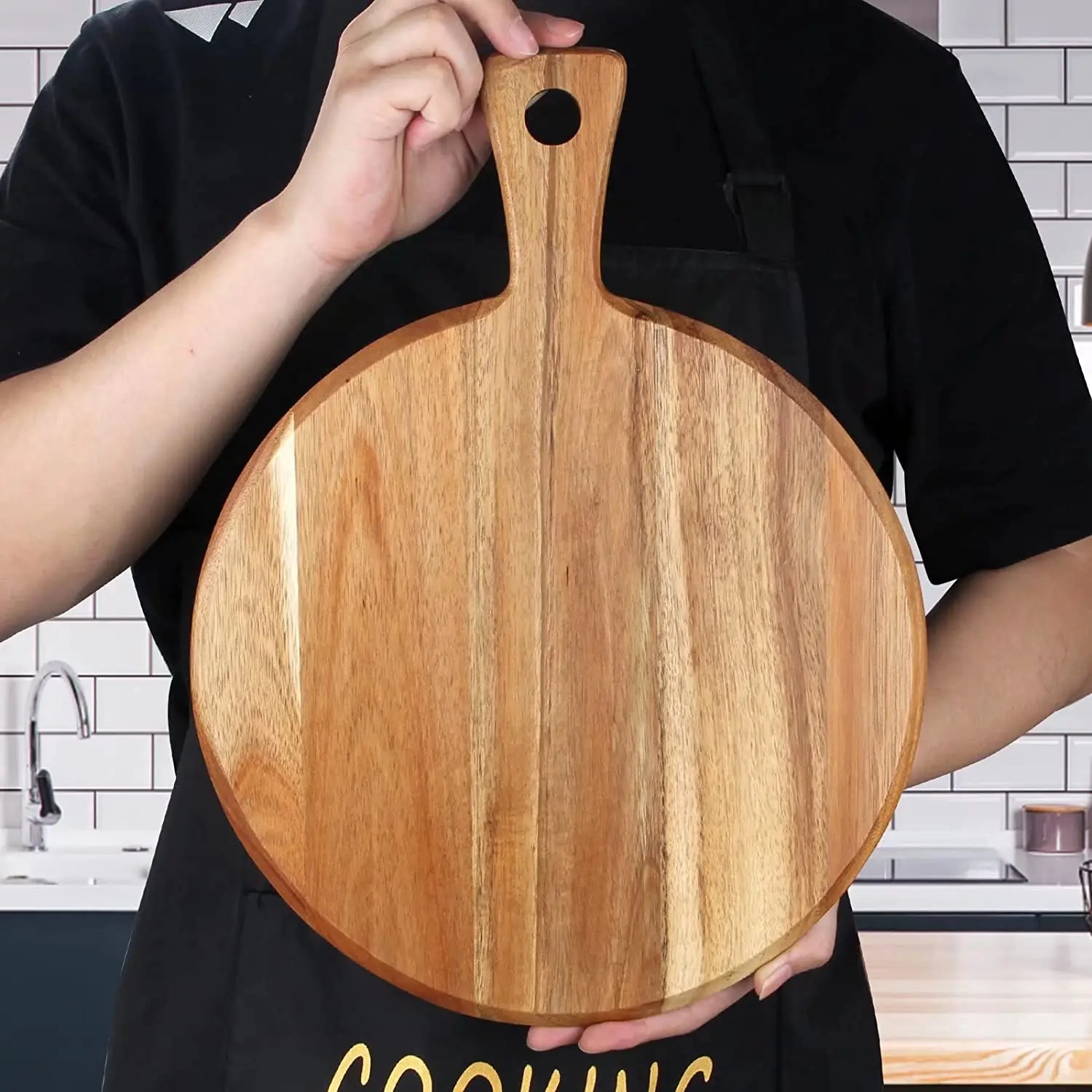 Factory Wholesale Natural Round Wooden Acacia Buy Cutting Board Chopping