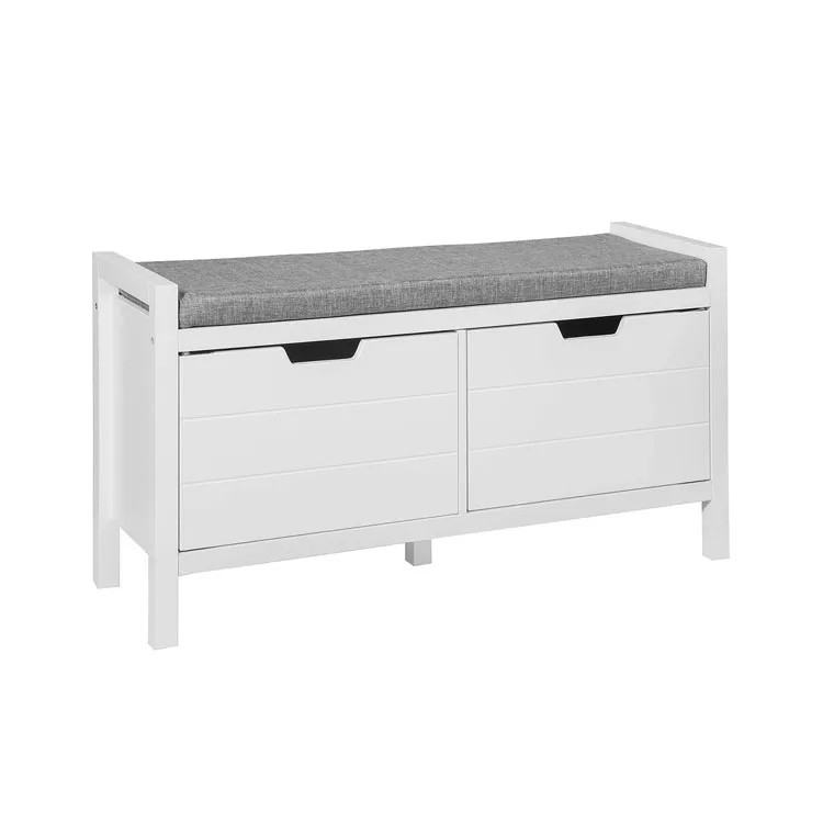 Eco friendly Custom Wood Storage Shoe Bench Shoes Cabinet with Drawer Shoe Cabinet